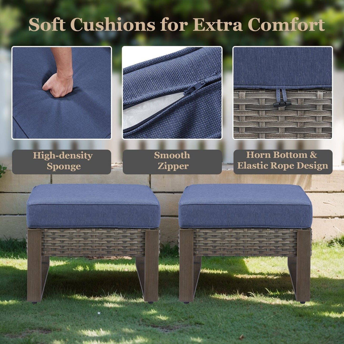 Ensemble de canapés et de chaises pivotantes d'extérieur toutes saisons Gymojoy