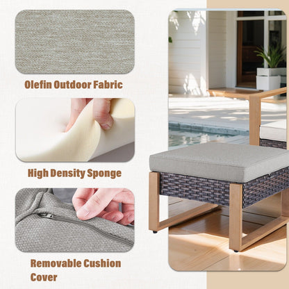 Ensemble de canapés et de chaises pivotantes d'extérieur toutes saisons Gymojoy