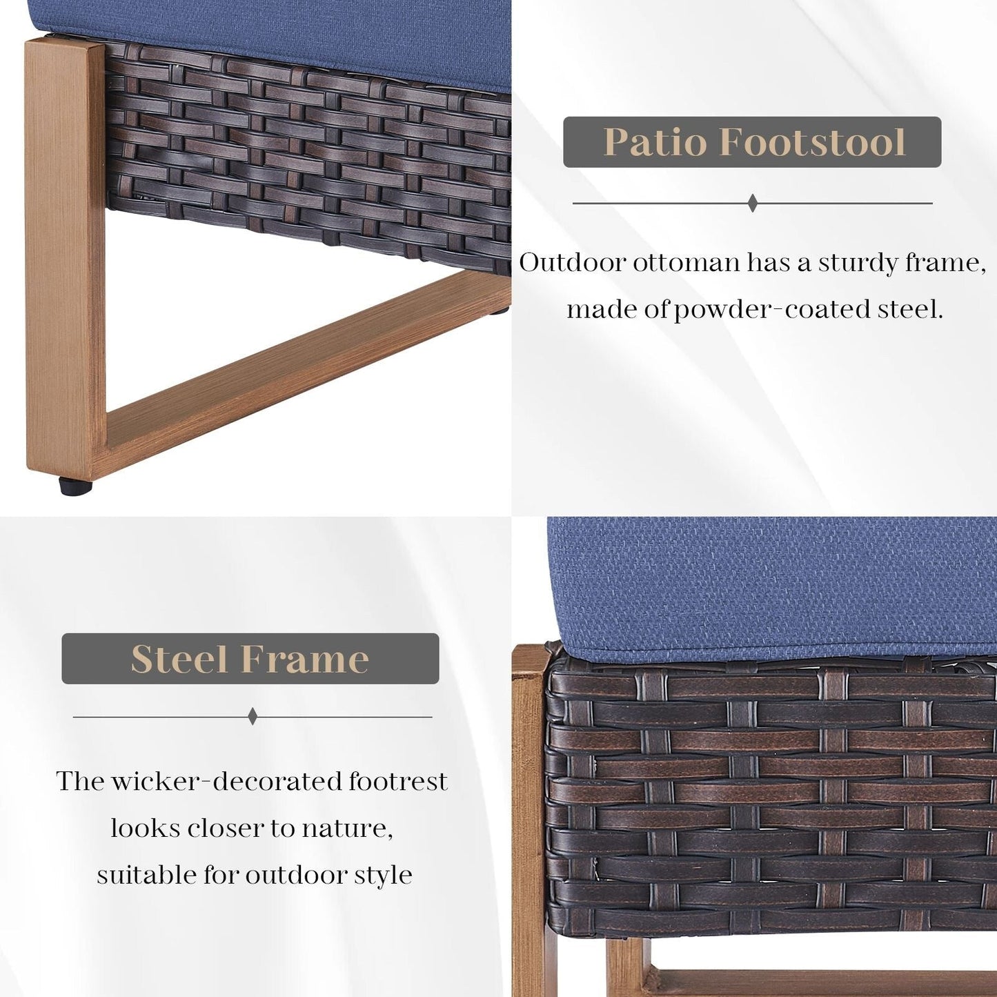 Ensemble de canapés et de chaises pivotantes d'extérieur toutes saisons Gymojoy