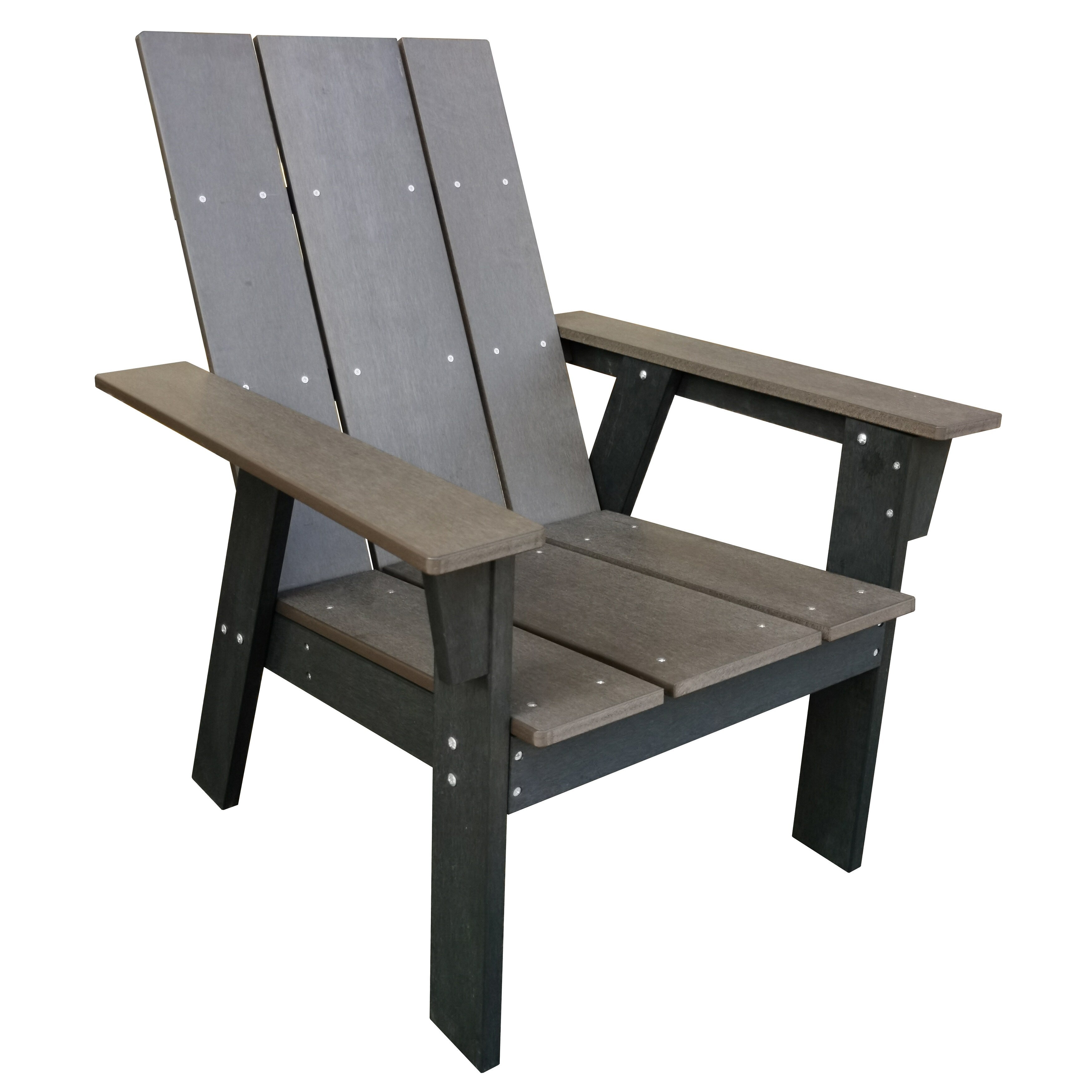 Ensemble de 3 chaises Adirondack Layton en polystyrène résistant aux intempéries
