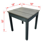 Ensemble de 3 chaises Adirondack Layton en polystyrène résistant aux intempéries