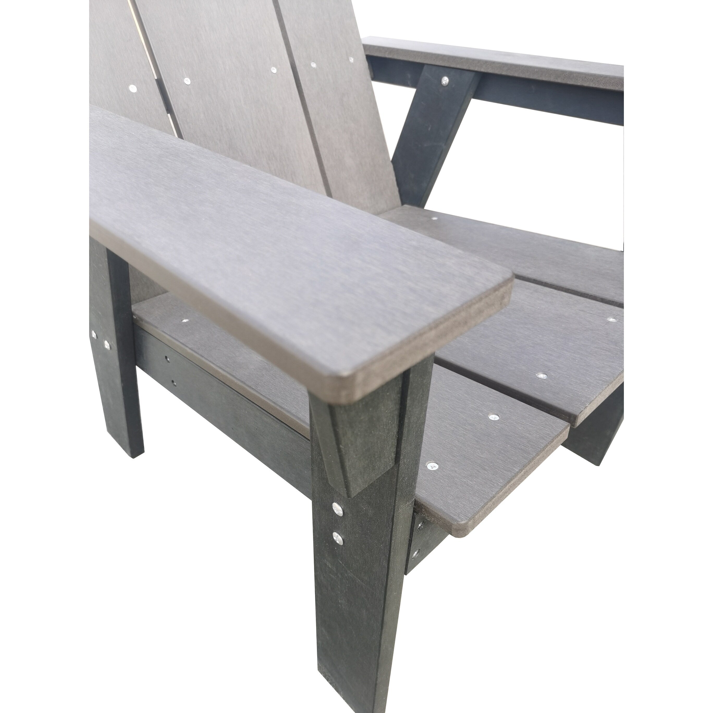Ensemble de 3 chaises Adirondack Layton en polystyrène résistant aux intempéries