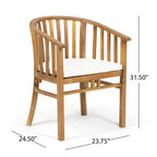 Ensemble de salle à manger en bois d'acacia Alondra par Christopher Knight Home