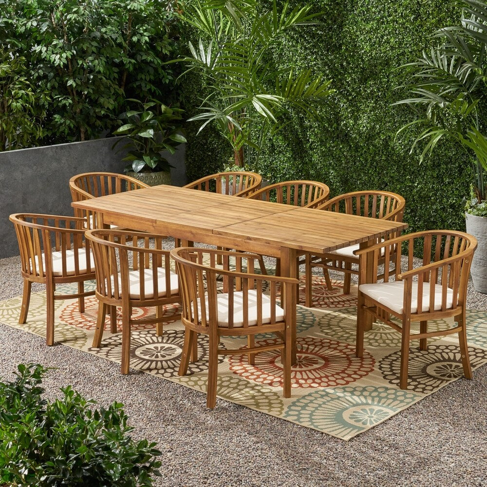 Ensemble de salle à manger en bois d'acacia Alondra par Christopher Knight Home