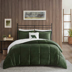 Parure de couette Woolrich Alton en duvet synthétique et sherpa