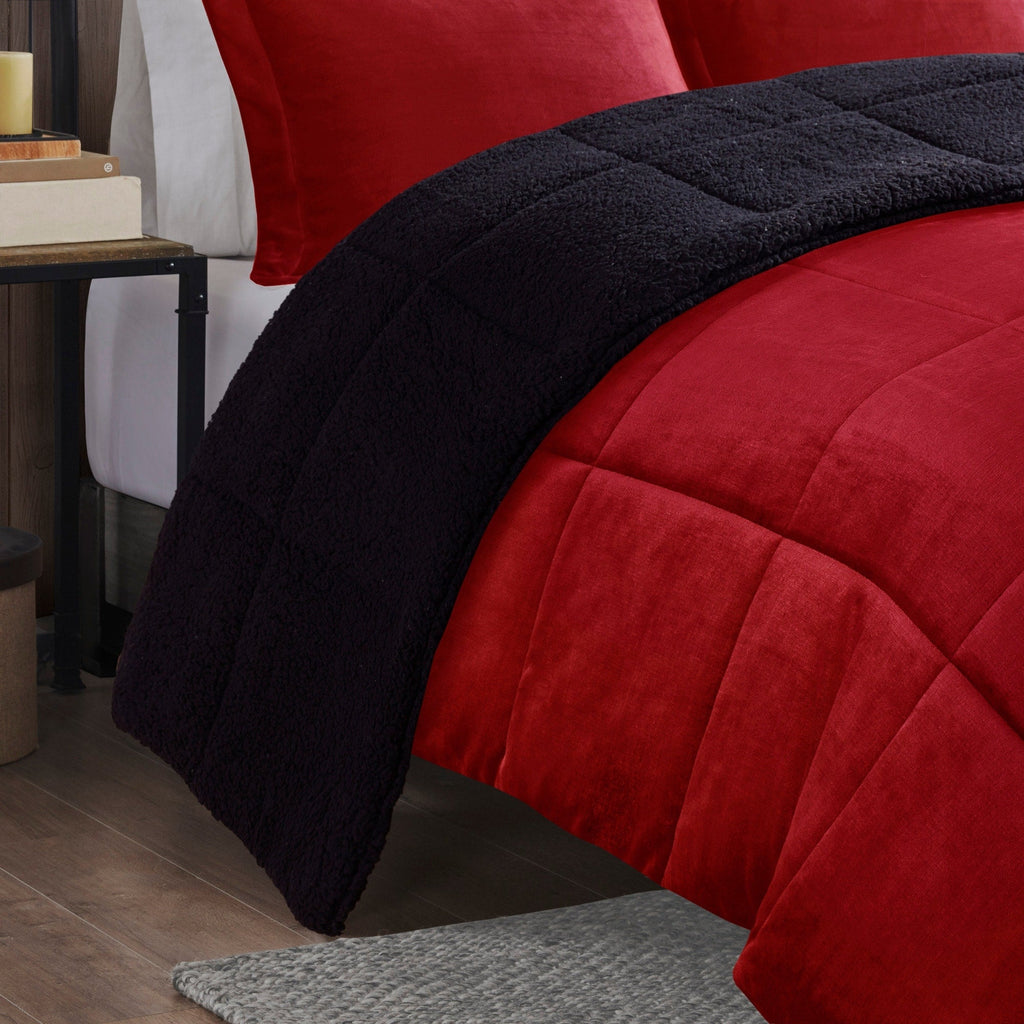 Parure de couette Woolrich Alton en duvet synthétique et sherpa