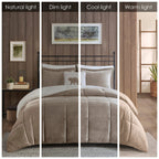 Parure de couette Woolrich Alton en duvet synthétique et sherpa
