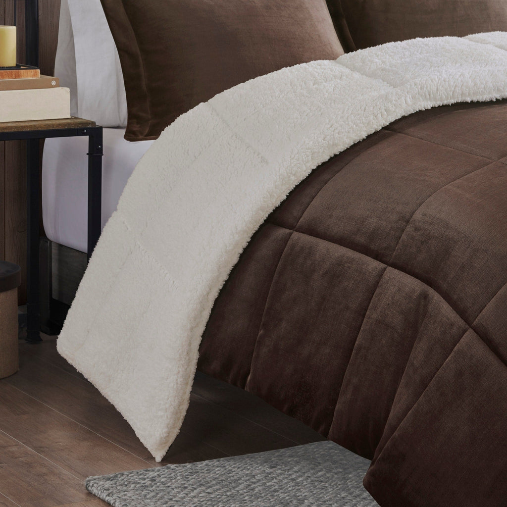 Parure de couette Woolrich Alton en duvet synthétique et sherpa
