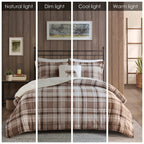 Parure de couette Woolrich Alton en duvet synthétique et sherpa