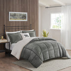 Parure de couette Woolrich Alton en duvet synthétique et sherpa