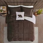 Parure de couette Woolrich Alton en duvet synthétique et sherpa