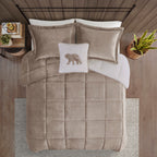 Parure de couette Woolrich Alton en duvet synthétique et sherpa