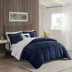 Parure de couette Woolrich Alton en duvet synthétique et sherpa