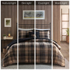 Parure de couette Woolrich Alton en duvet synthétique et sherpa