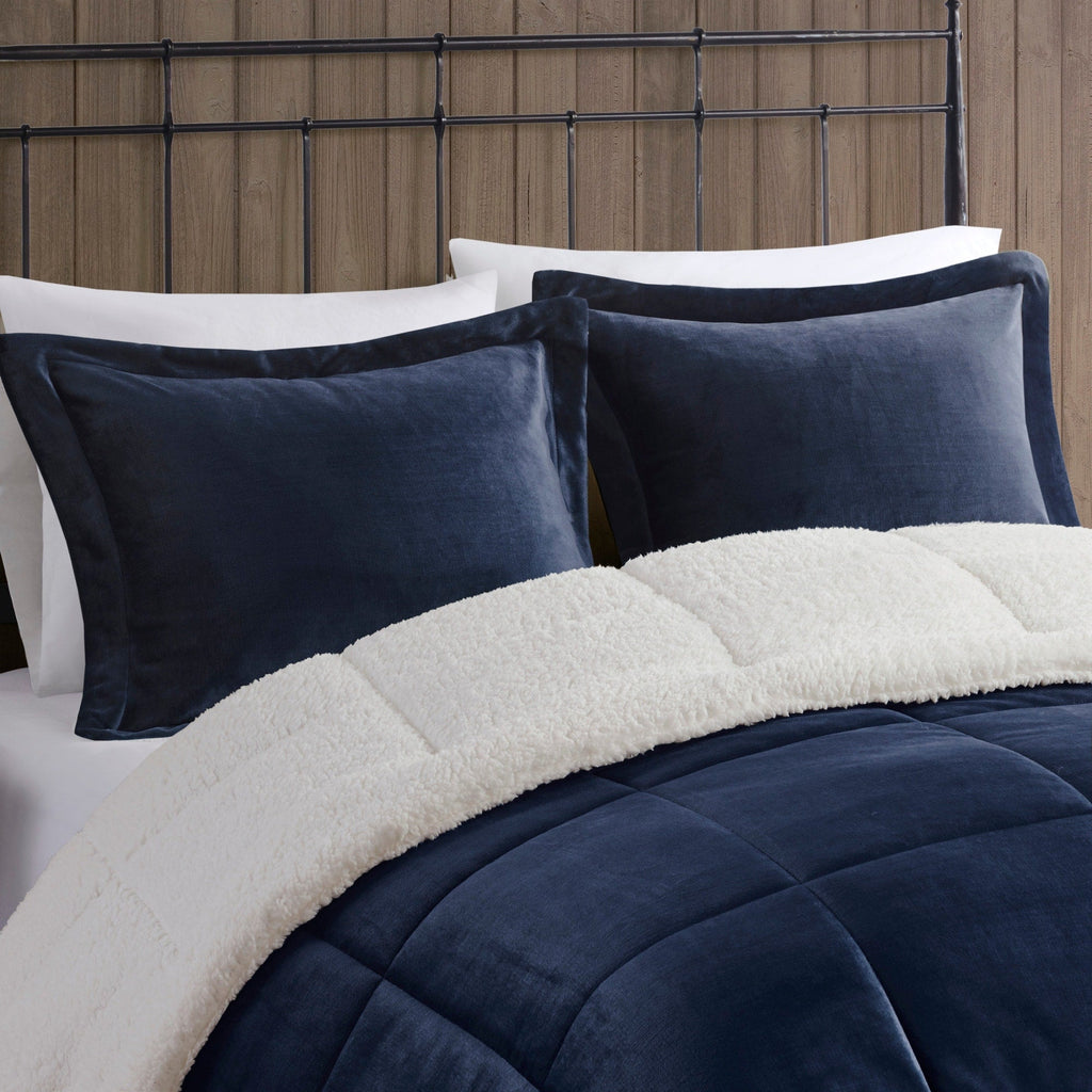 Parure de couette Woolrich Alton en duvet synthétique et sherpa