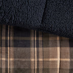 Parure de couette Woolrich Alton en duvet synthétique et sherpa