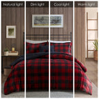 Parure de couette Woolrich Alton en duvet synthétique et sherpa