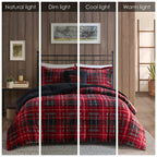 Parure de couette Woolrich Alton en duvet synthétique et sherpa