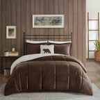 Parure de couette Woolrich Alton en duvet synthétique et sherpa