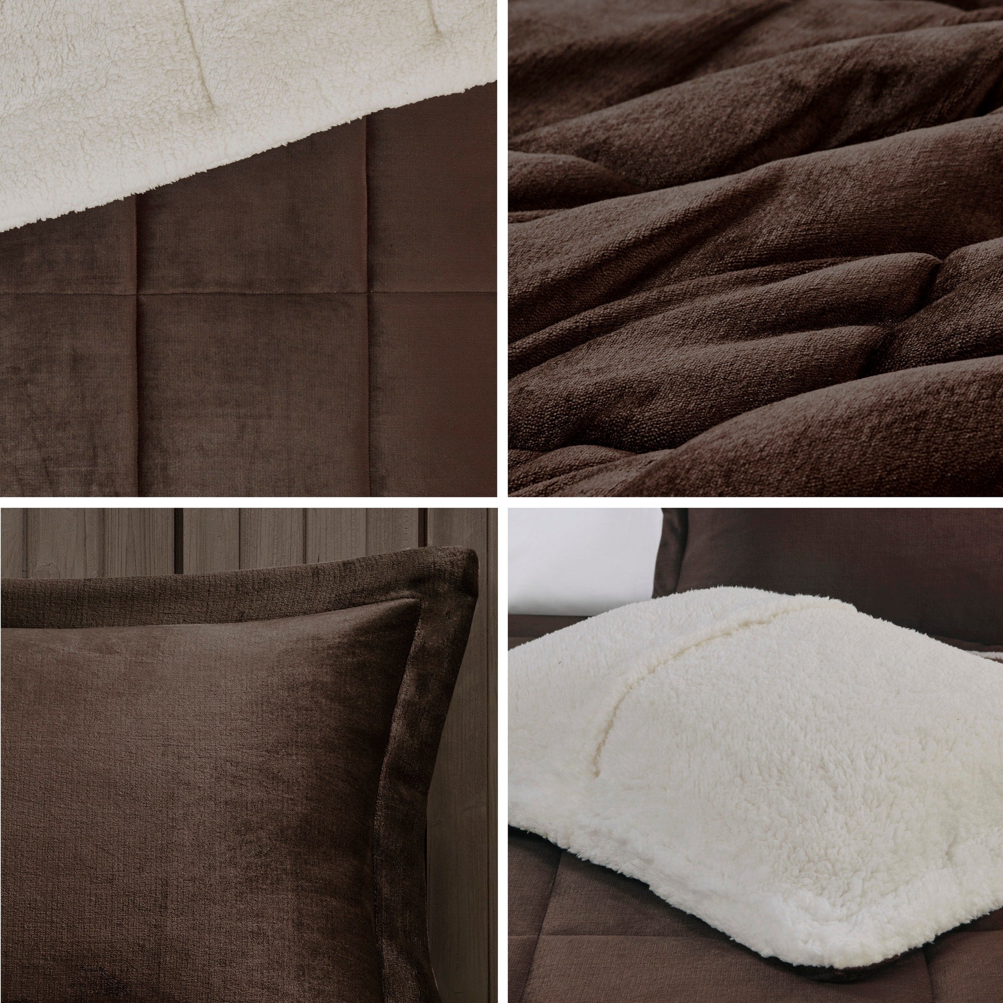 Parure de couette Woolrich Alton en duvet synthétique et sherpa
