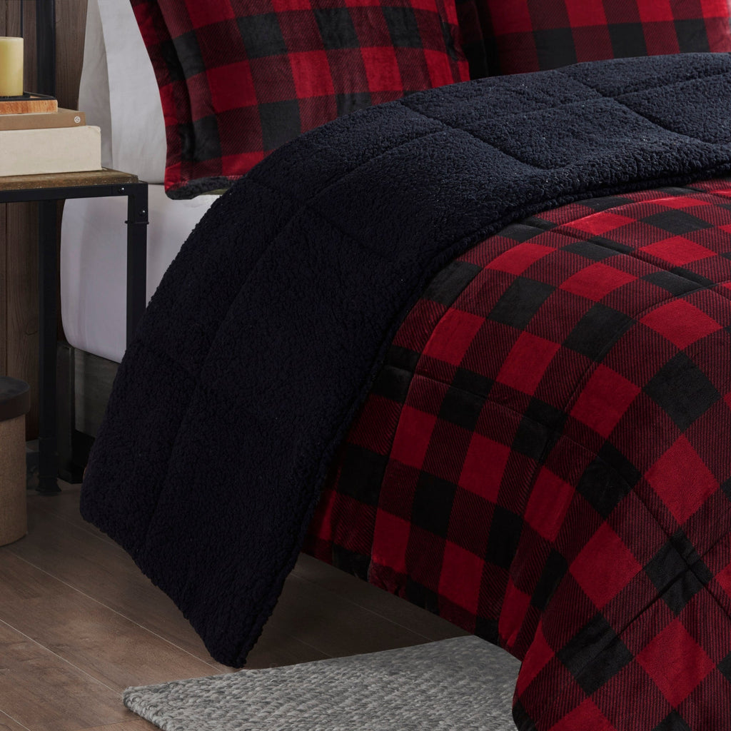 Parure de couette Woolrich Alton en duvet synthétique et sherpa