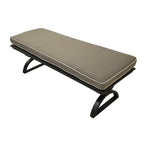 Ensemble de salle à manger rectangulaire en aluminium 7 pièces avec 6 chaises pivotantes