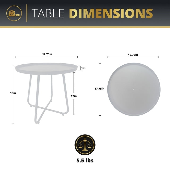 Ensemble de 3 tables bistrot et chaises en osier Kinger Home Olive pour patio - N/A