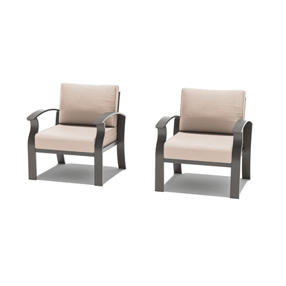 Ensemble de meubles de jardin en aluminium avec foyer, poufs, chaises pivotantes et canapé sectionnel avec coussins épais pour véranda et jardin