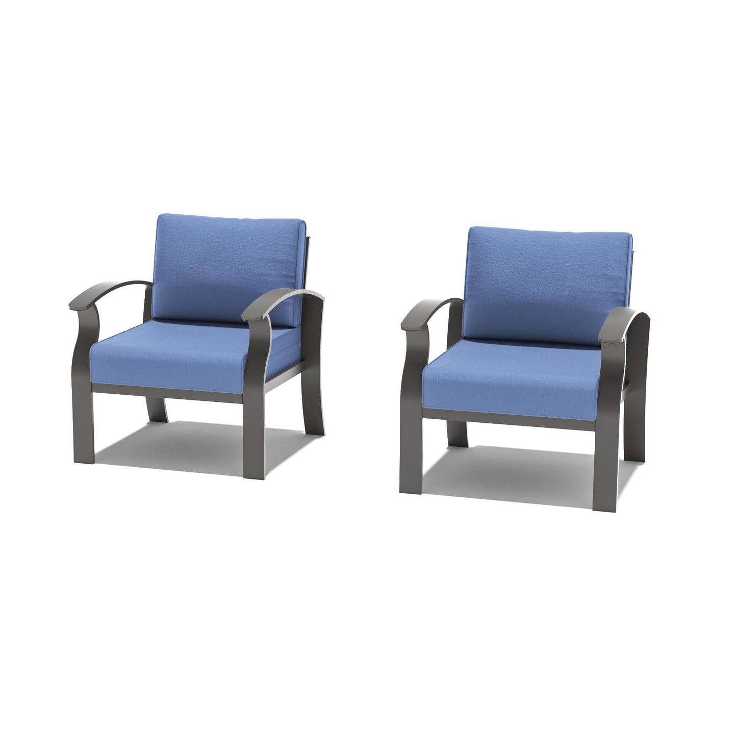 Ensemble de meubles de jardin en aluminium avec foyer, poufs, chaises pivotantes et canapé sectionnel avec coussins épais pour véranda et jardin