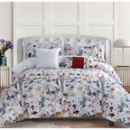 Parure de lit surdimensionnée Amalfi 5 pièces en coton 300 fils