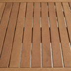 Ensemble de salle à manger extensible pour patio en bois FSC Amazonia Audrey, 11 pièces – 170 L x 100 l x 35 H