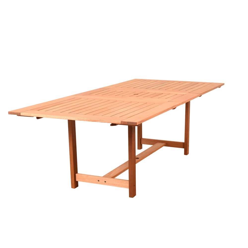 Ensemble de salle à manger d'extérieur Amazonia Cosmopolitan 9 pièces en bois FSC