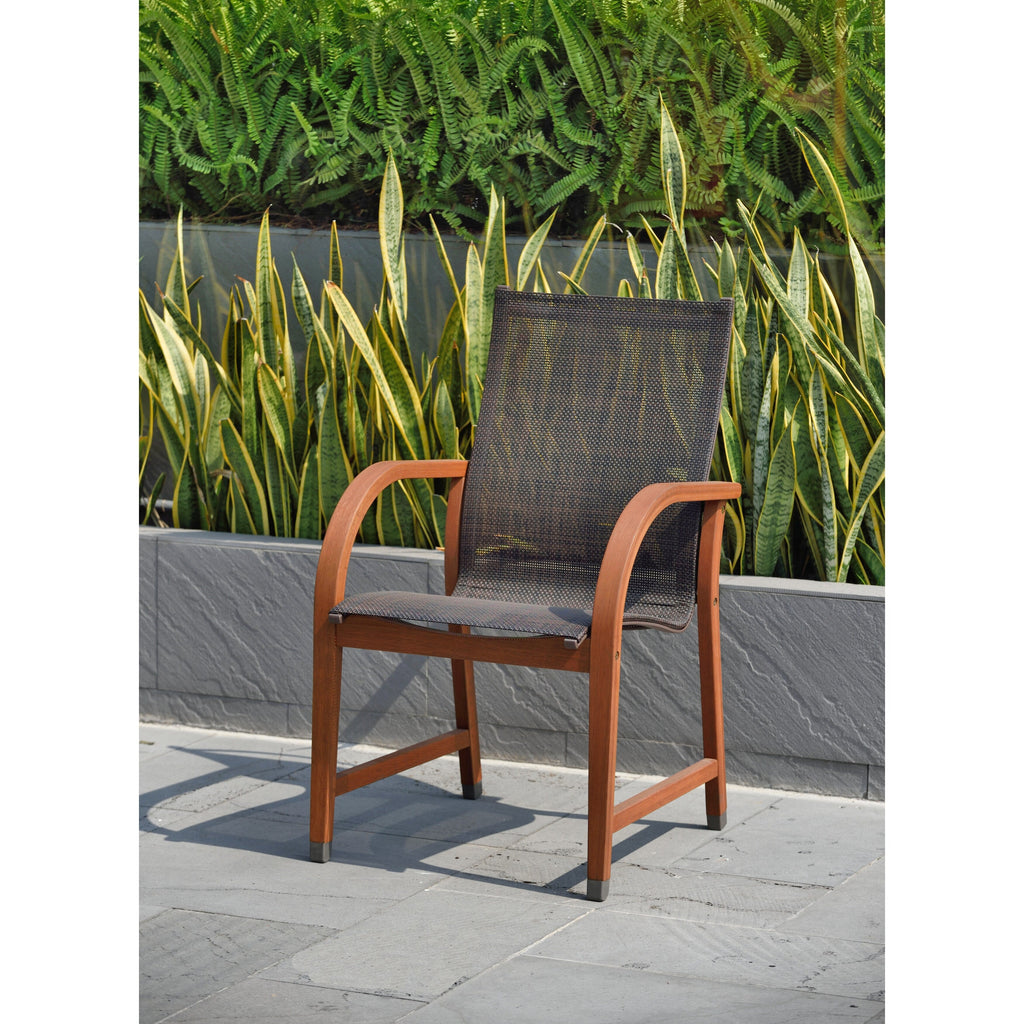 Ensemble de salle à manger d'extérieur Amazonia Cosmopolitan 9 pièces en bois FSC