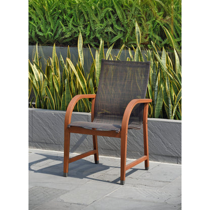 Ensemble de salle à manger d'extérieur Amazonia Cosmopolitan 9 pièces en bois FSC