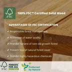 Ensemble de salle à manger d'extérieur Amazonia en bois FSC 7 pièces avec plateau tournant - 7 pièces - 7 pièces