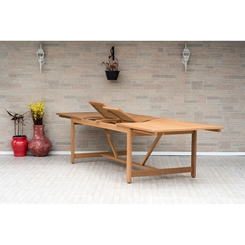 Ensemble de salle à manger d'extérieur Amazonia Macker 11 pièces en bois certifié FSC