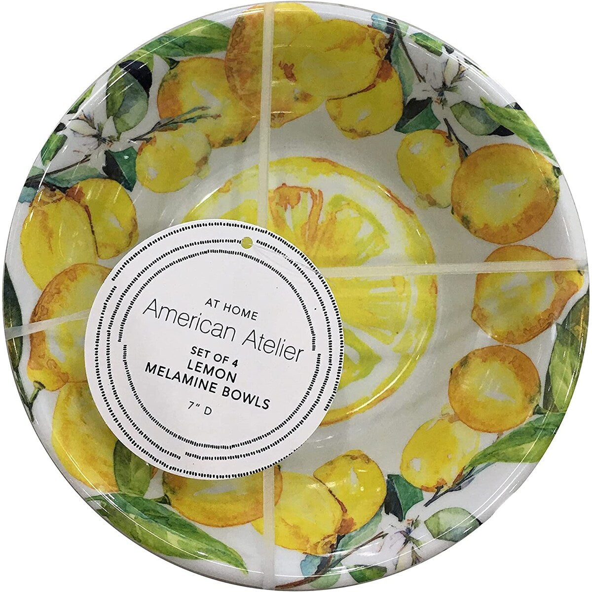 Ensemble de 4 bols à pâtes en mélamine American Atelier