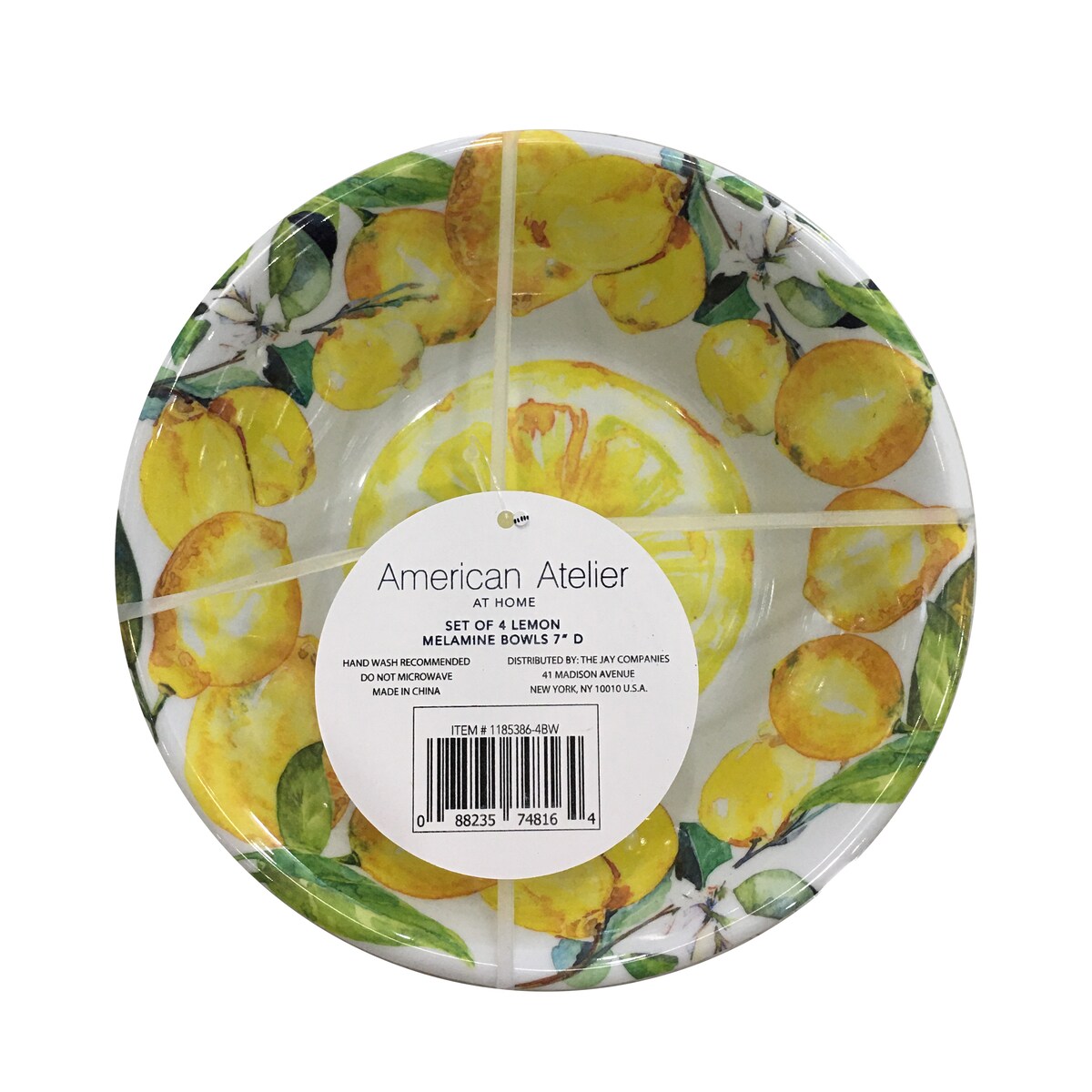 Ensemble de 4 bols à pâtes en mélamine American Atelier