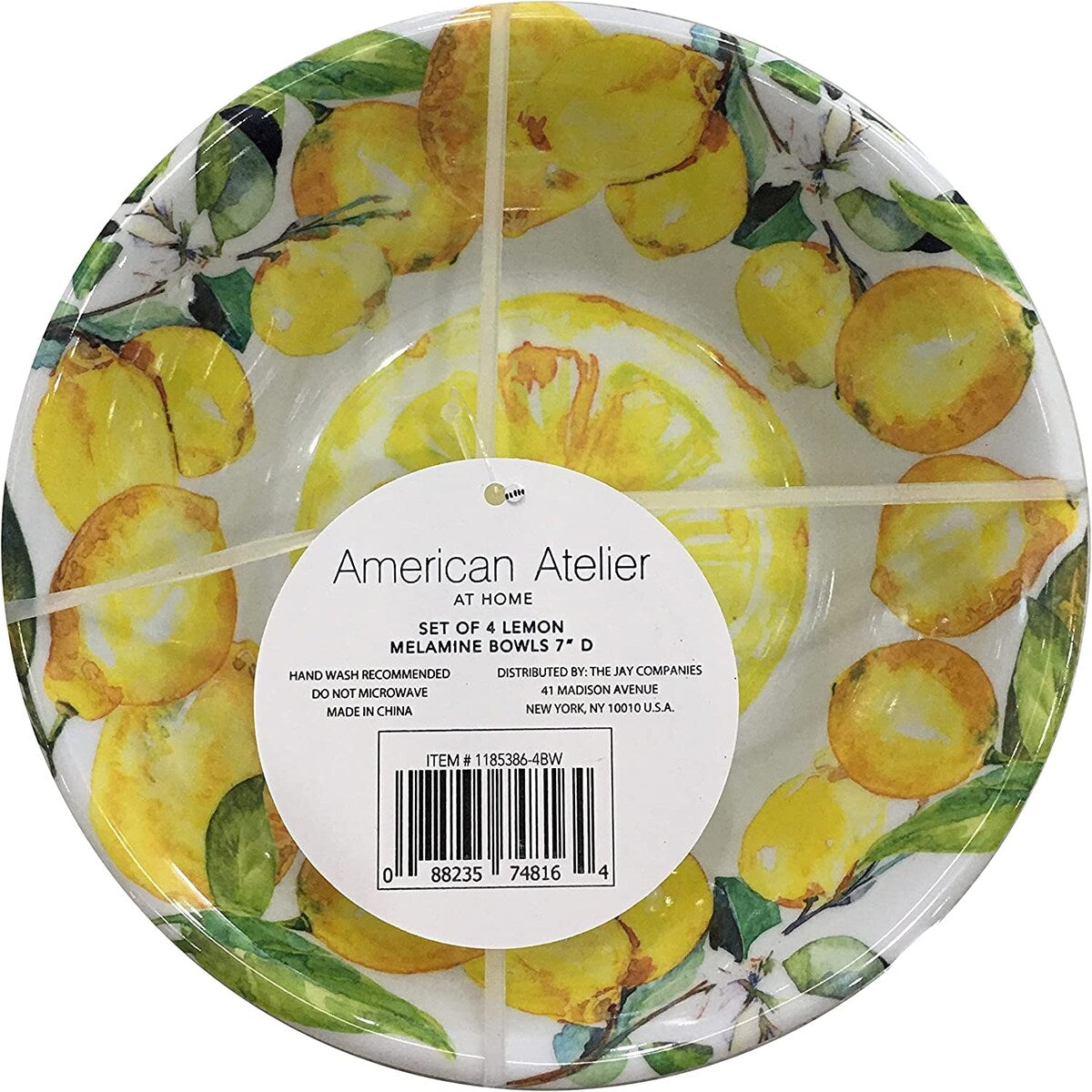 Ensemble de 4 bols à pâtes en mélamine American Atelier
