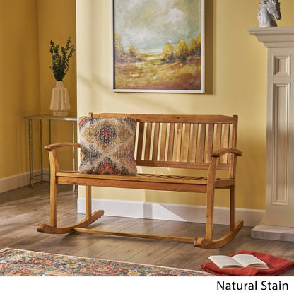 Fauteuil de patio en bois d'acacia Amina par Christopher Knight Home