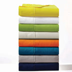 Ensemble de draps en microfibre unie Modern Threads série 1800, 100 g/m², 4 pièces