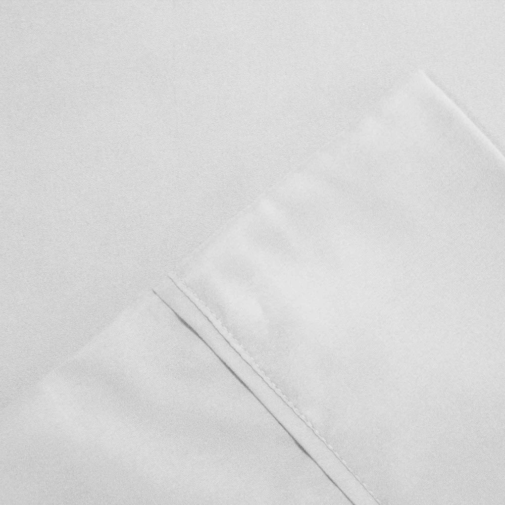 Ensemble de draps en microfibre unie Modern Threads série 1800, 100 g/m², 4 pièces