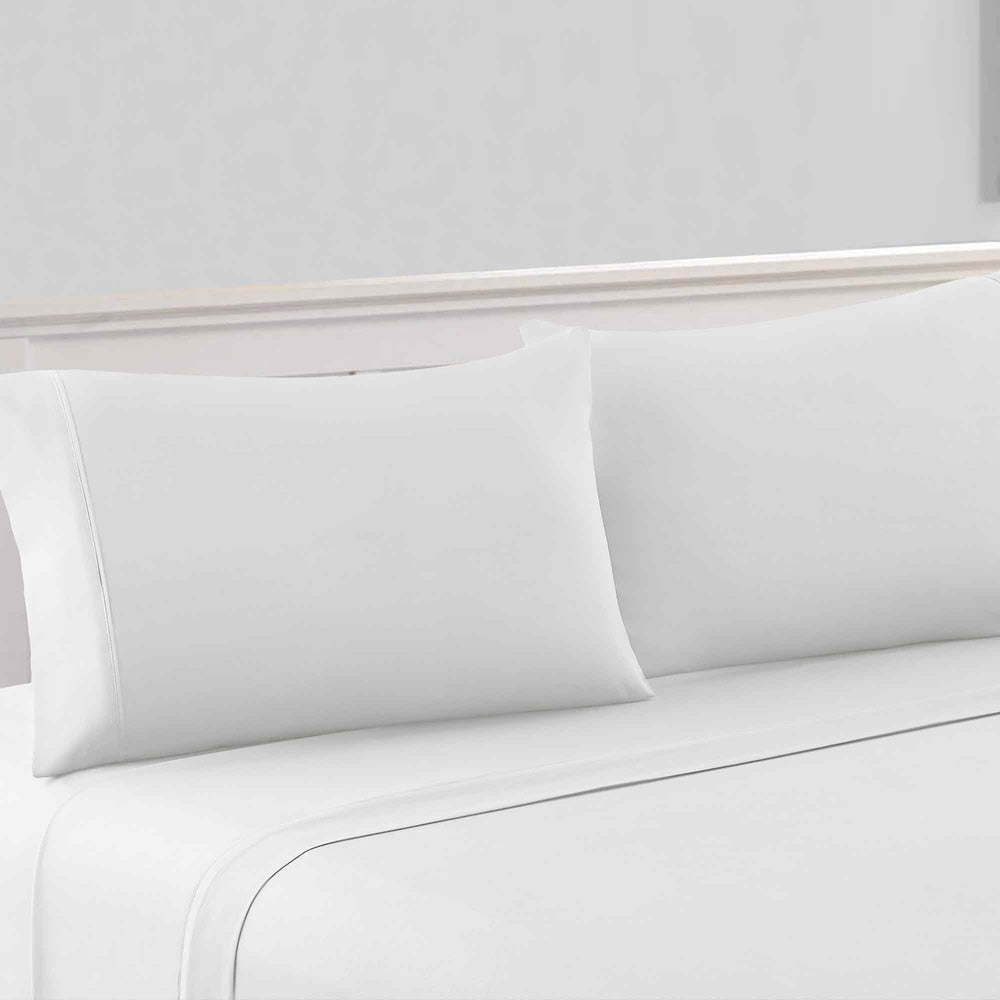 Ensemble de draps en microfibre unie Modern Threads série 1800, 100 g/m², 4 pièces