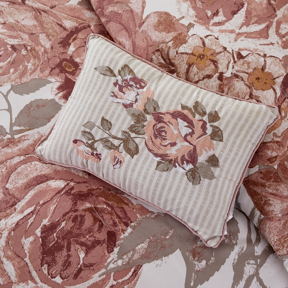 Ensemble de couette ornée de 8 pièces Modern Threads Country Garden