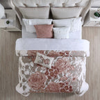 Ensemble de couette ornée de 8 pièces Modern Threads Country Garden