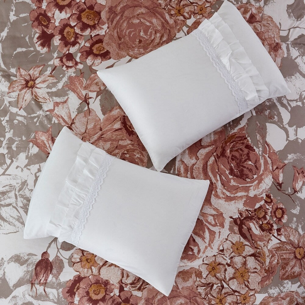 Ensemble de couette ornée de 8 pièces Modern Threads Country Garden
