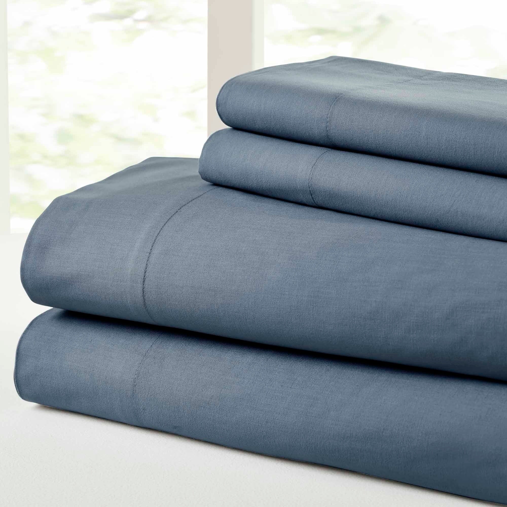 Ensemble de draps 4 pièces en coton délavé vintage Modern Threads