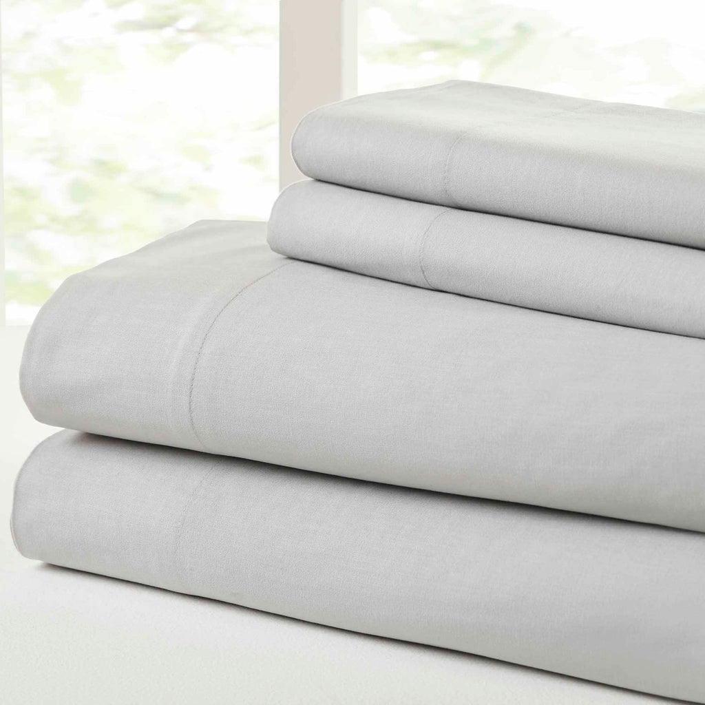 Ensemble de draps 4 pièces en coton délavé vintage Modern Threads