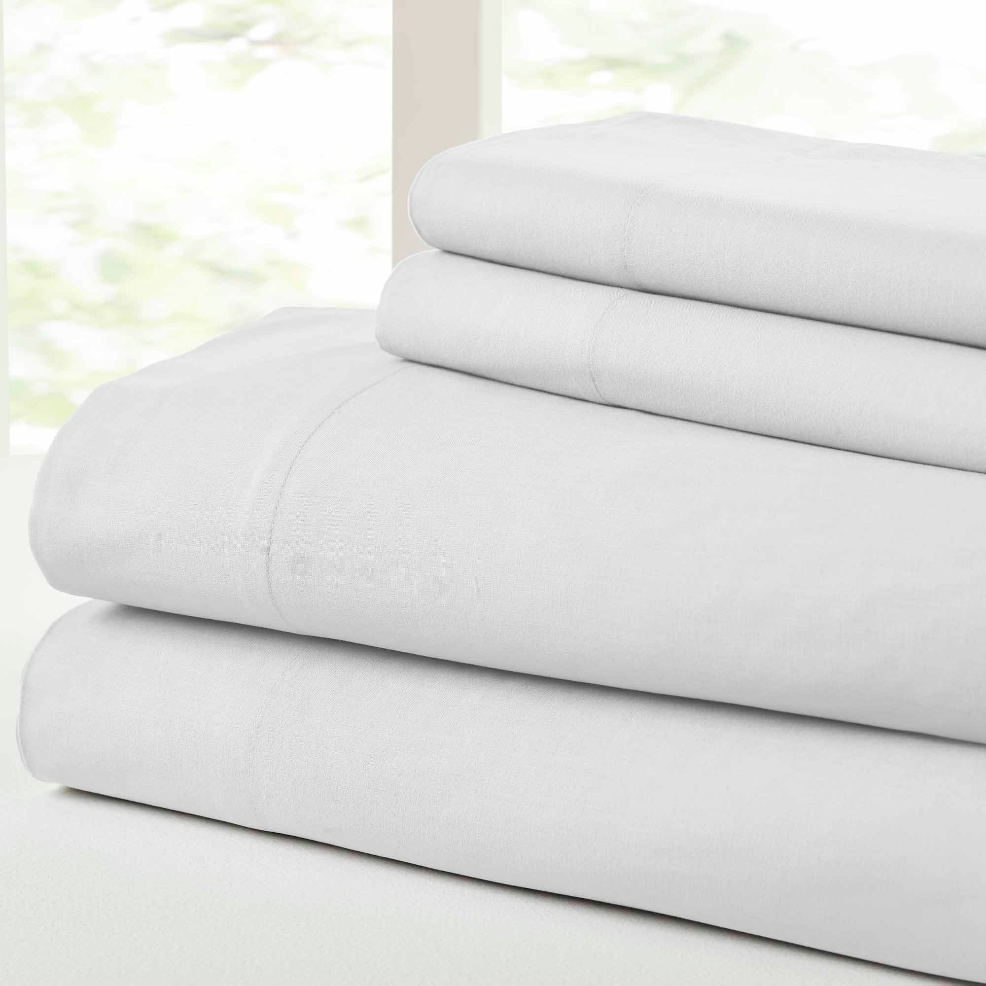 Ensemble de draps 4 pièces en coton délavé vintage Modern Threads