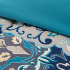 Parure de lit complète 8 pièces Modern Threads Granada avec couette réversible imprimée